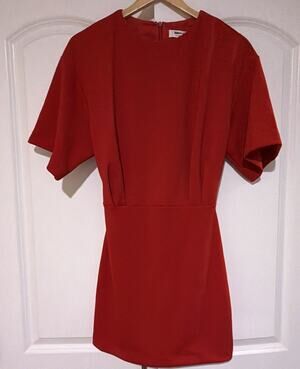 Showpo Karyna Mini Dress Woman’s Red Dress Woman’s Sz 2 Boxy Tshirt Dress